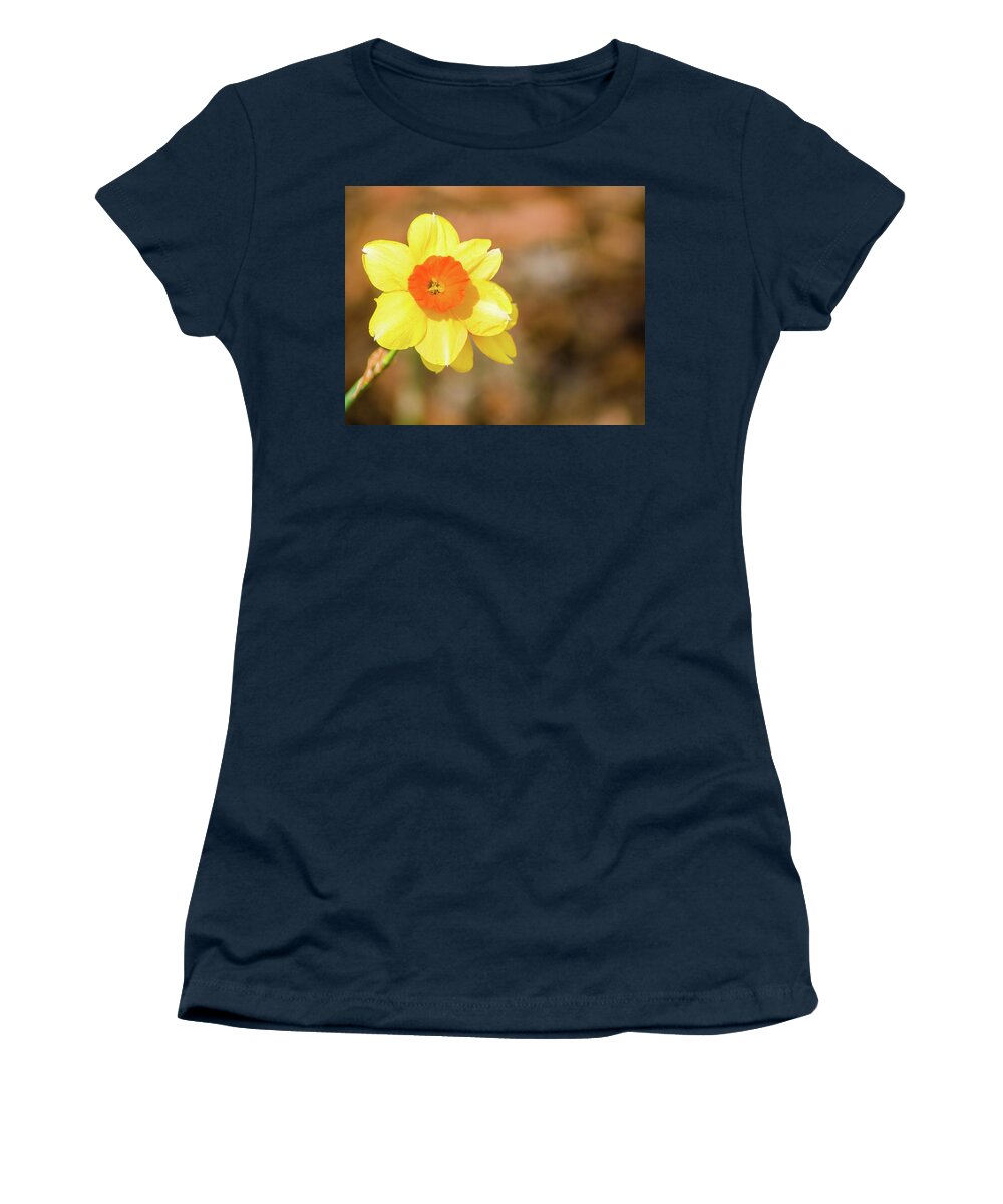 Narcissus Women's T-Shirt featuring the photograph Daffodil by Lynne Jenkins