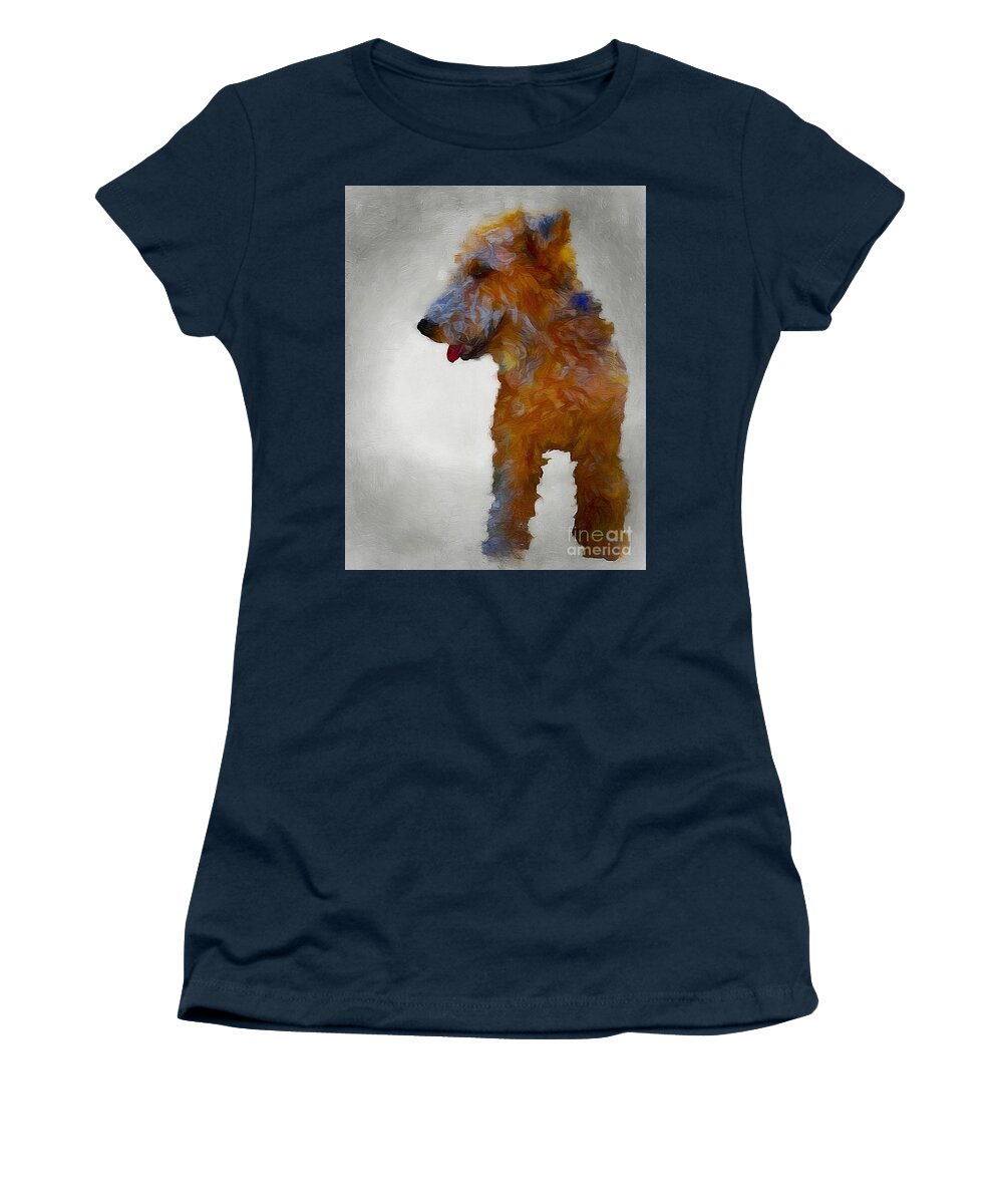 John+kolenberg Women's T-Shirt featuring the photograph Darby Dog by John Kolenberg