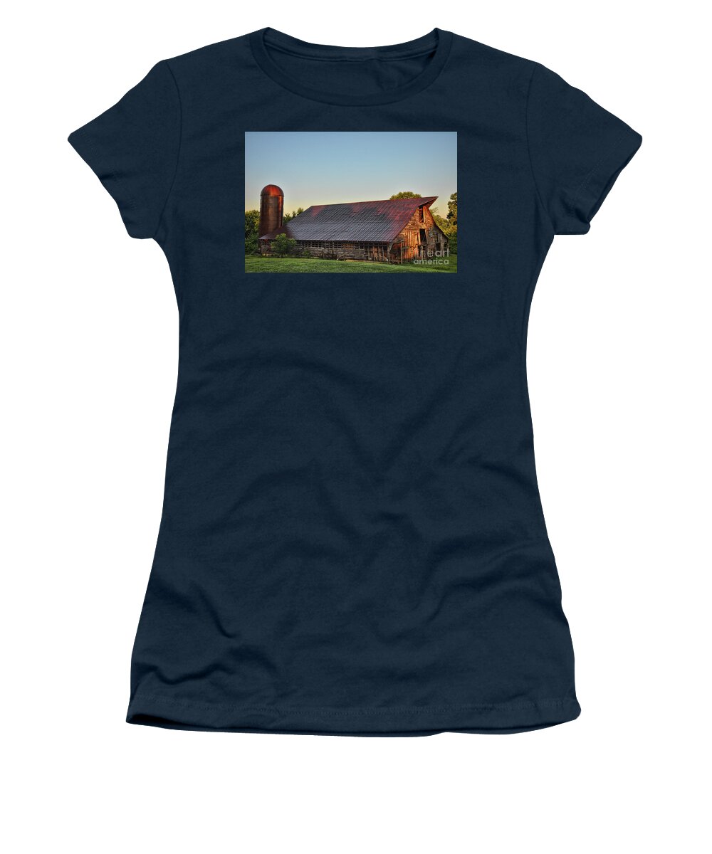 Barn Women's T-Shirt featuring the photograph Days of Thunder Barn by Randy Rogers