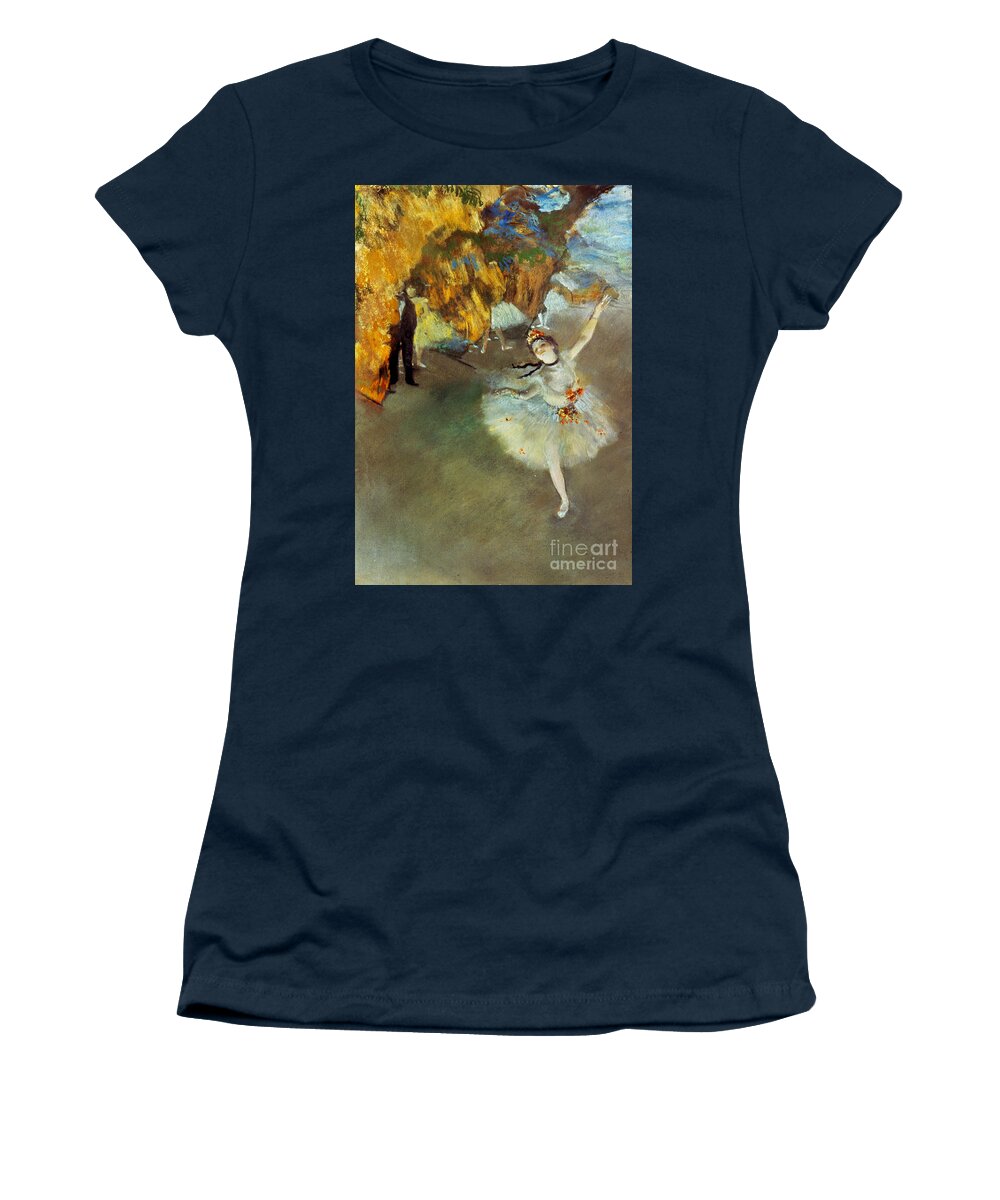 19th Century Women's T-Shirt featuring the painting The Star, 1876-77 by Edgar Degas