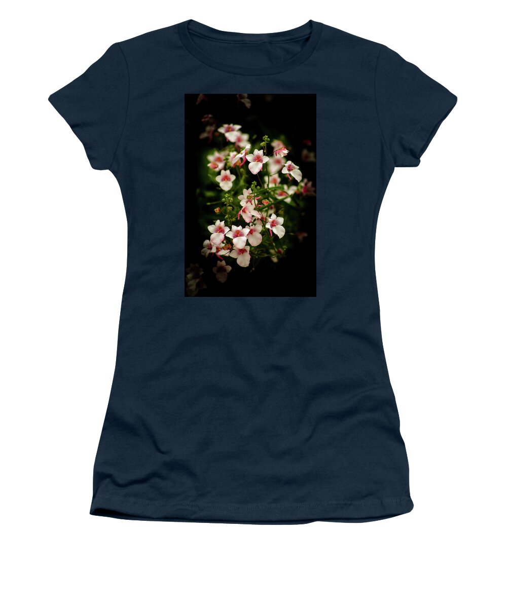 Delicate Flowers Women's T-Shirt featuring the photograph Delicate Flowers 3738 H_2 by Steven Ward