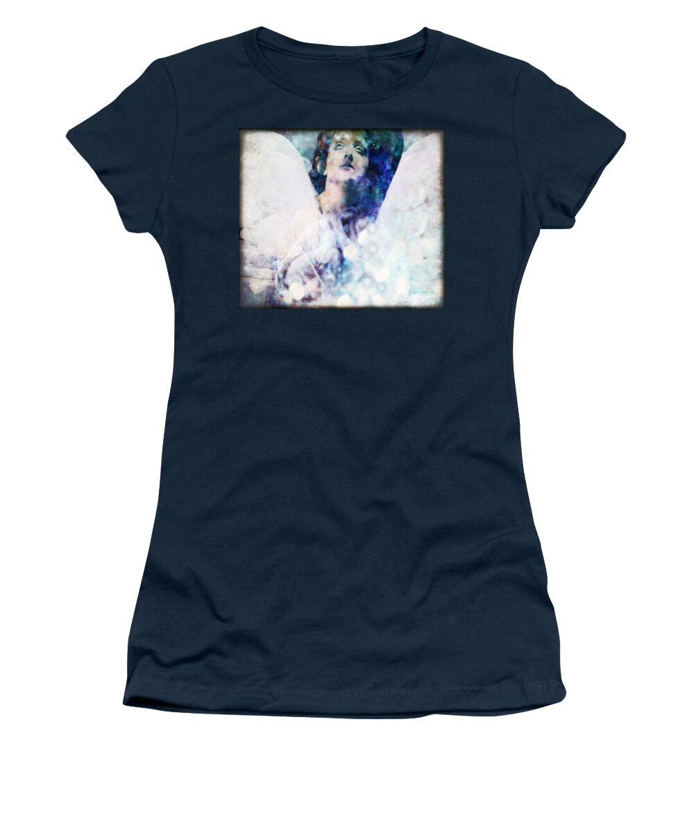 Angel Women's T-Shirt featuring the digital art Depression Angel by Delight Worthyn