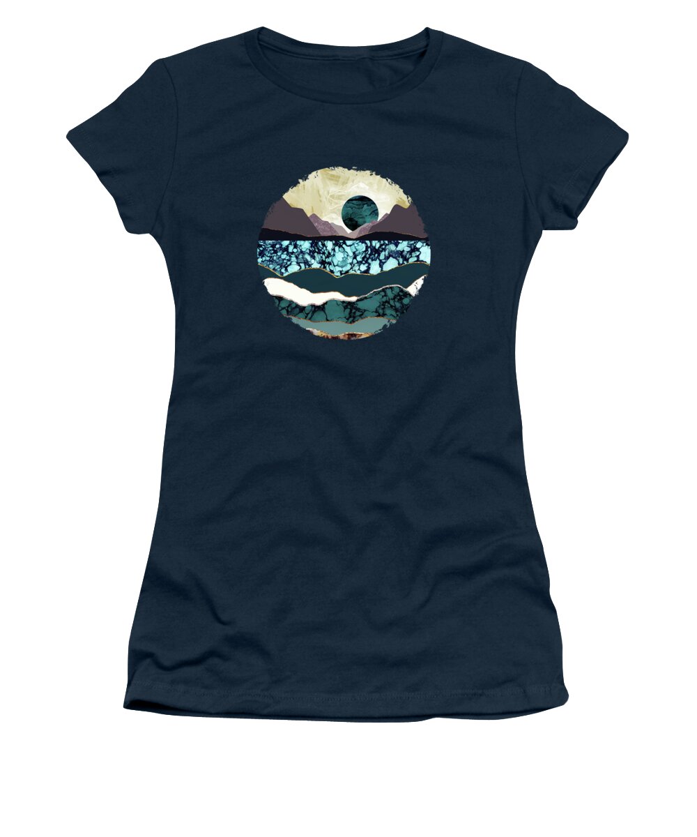 Desert Women's T-Shirt featuring the digital art Desert Lake by Katherine Smit