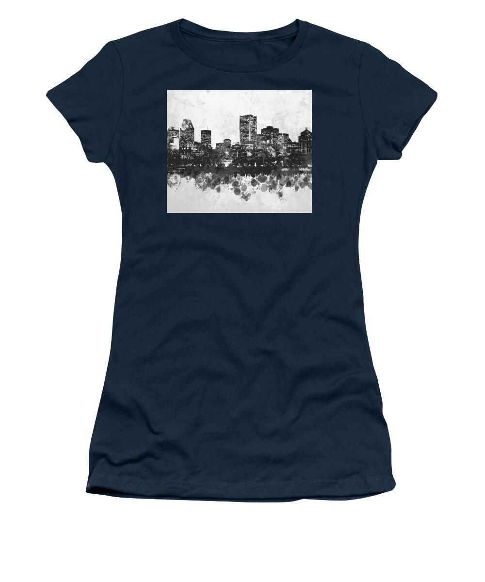 City Women's T-Shirt featuring the mixed media Design 47 by Lucie Dumas