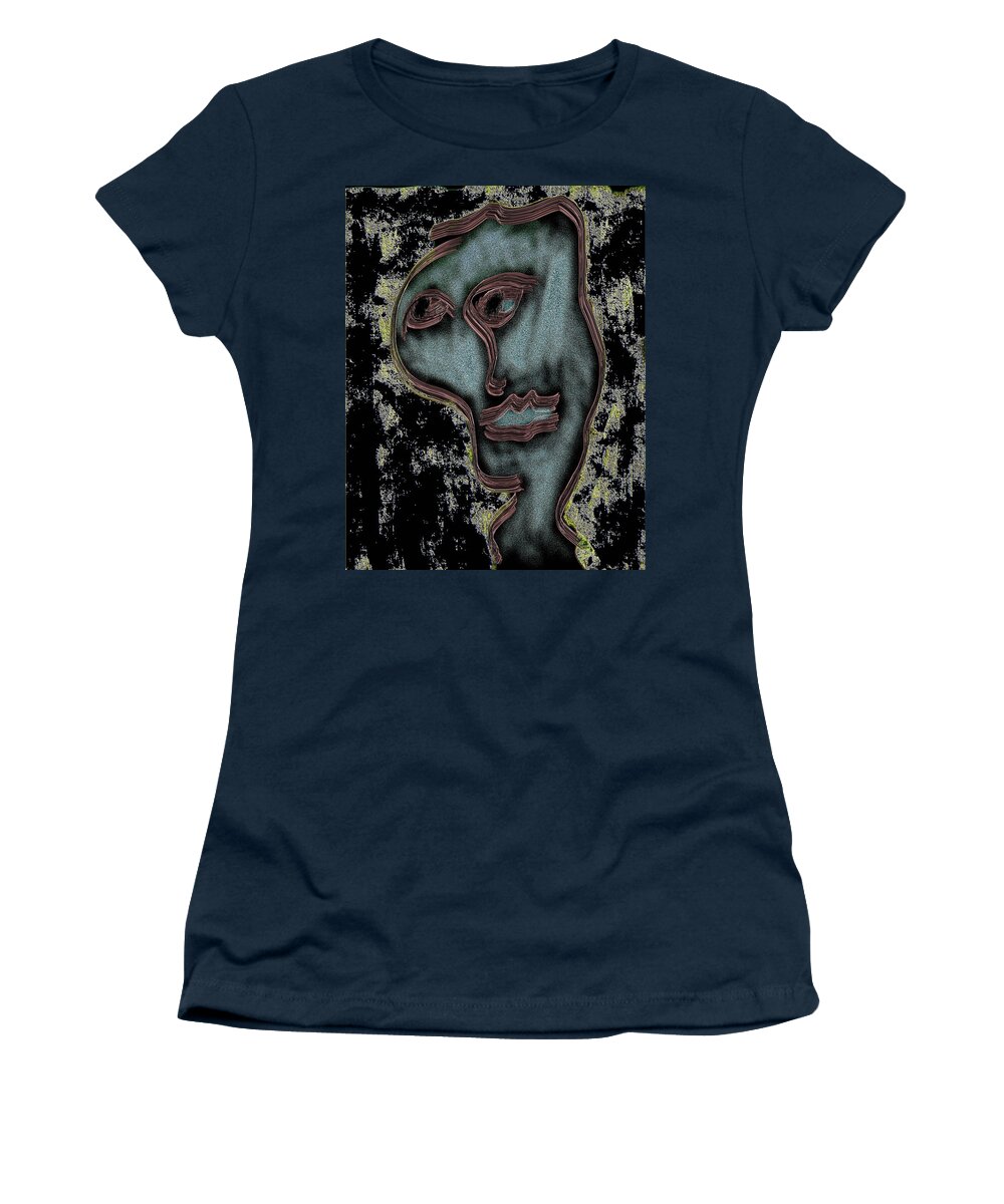 Apple Pencil Drawing Women's T-Shirt featuring the drawing Digital Painting 071 by Bill Owen