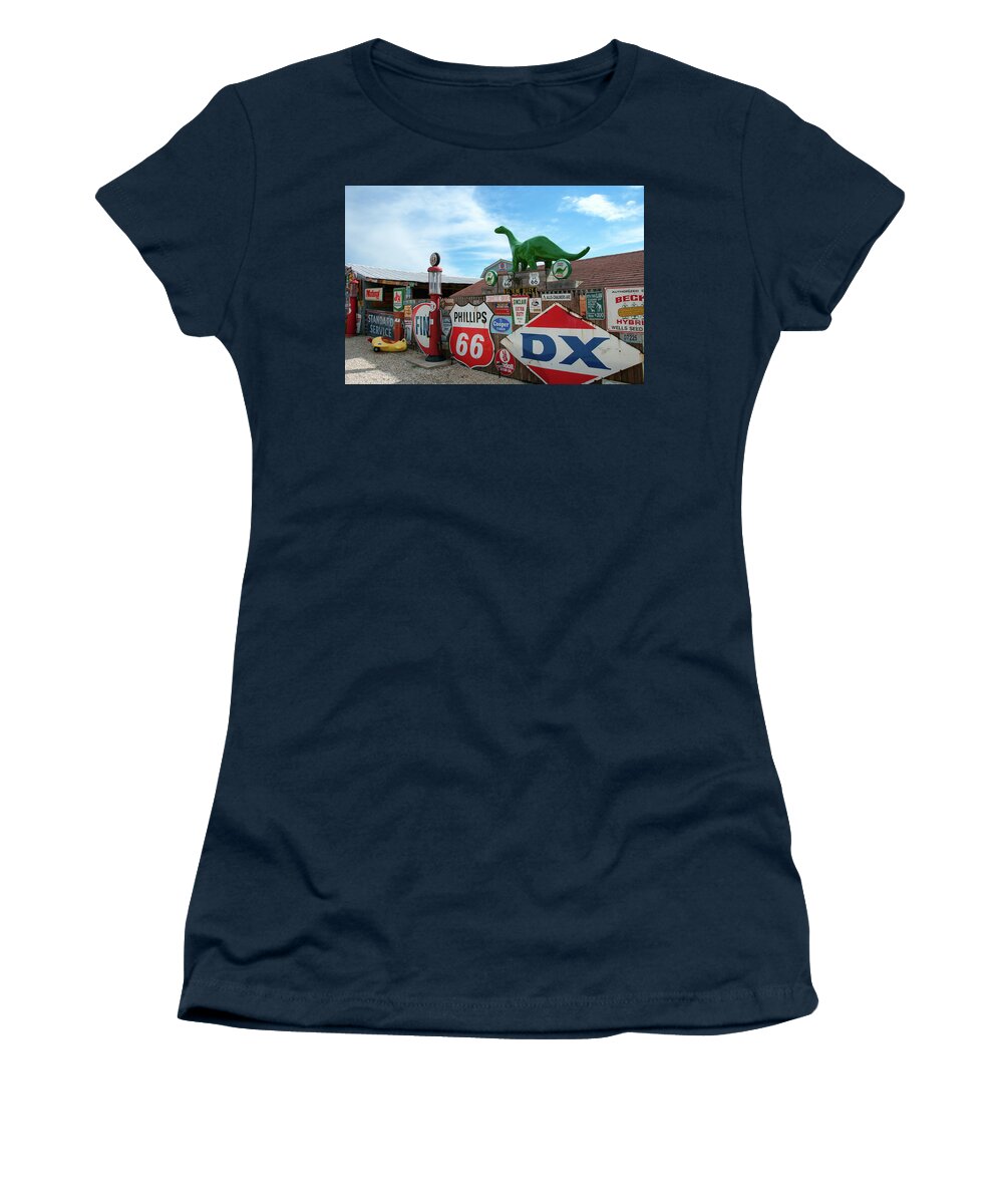 Missouri Women's T-Shirt featuring the photograph Dino on the Roof by Steve Stuller