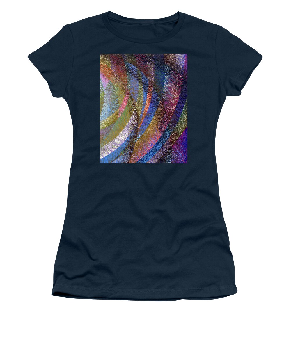 Color Women's T-Shirt featuring the painting Dipole Number One B by Stephen Mauldin