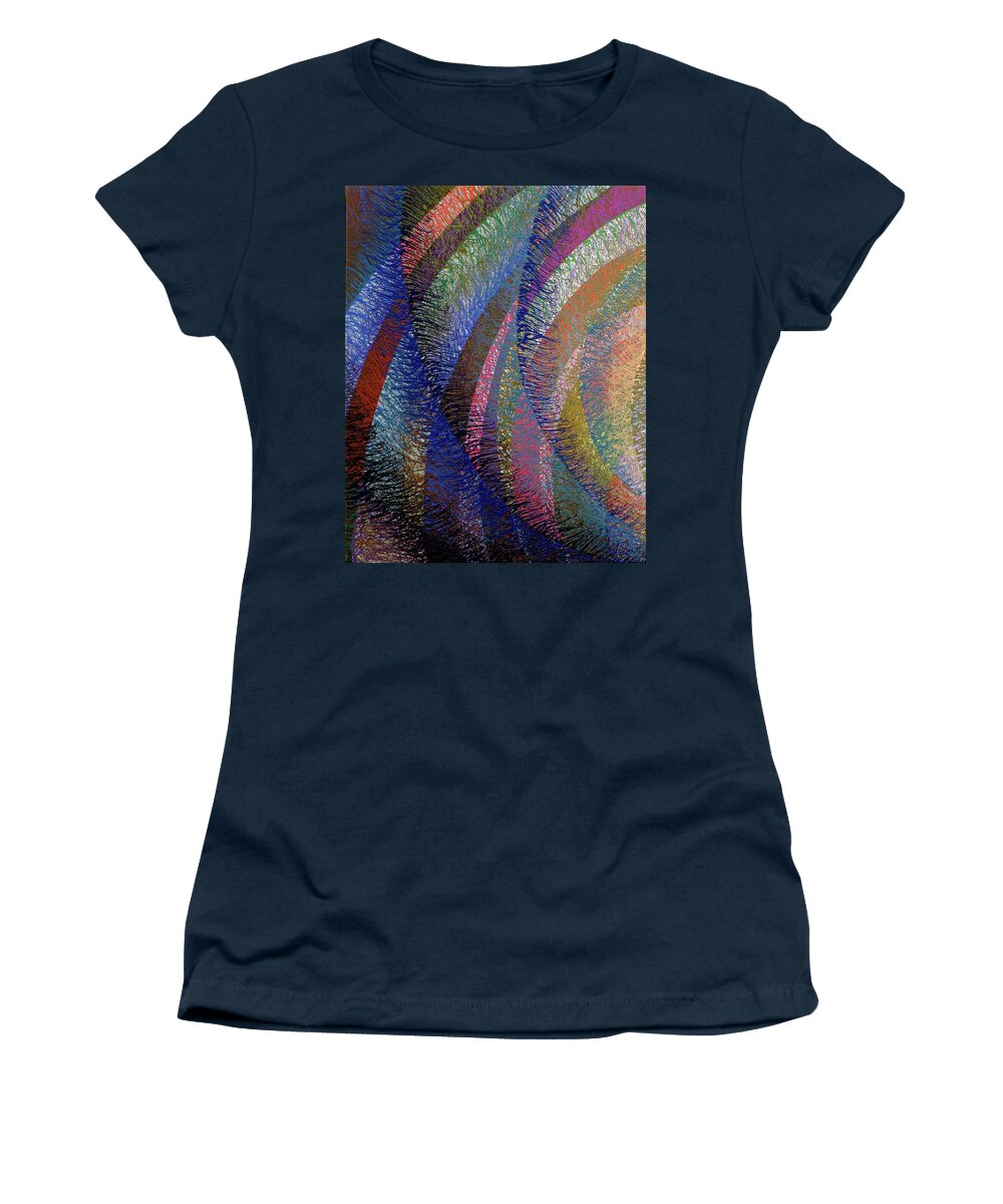 Color Women's T-Shirt featuring the painting Dipole Number One D by Stephen Mauldin