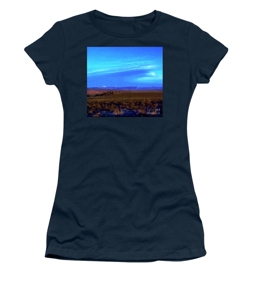 Disappointment Valley Spacious Colorado Valley Great Open Place Women's T-Shirt featuring the digital art Disappointment Valley by Annie Gibbons