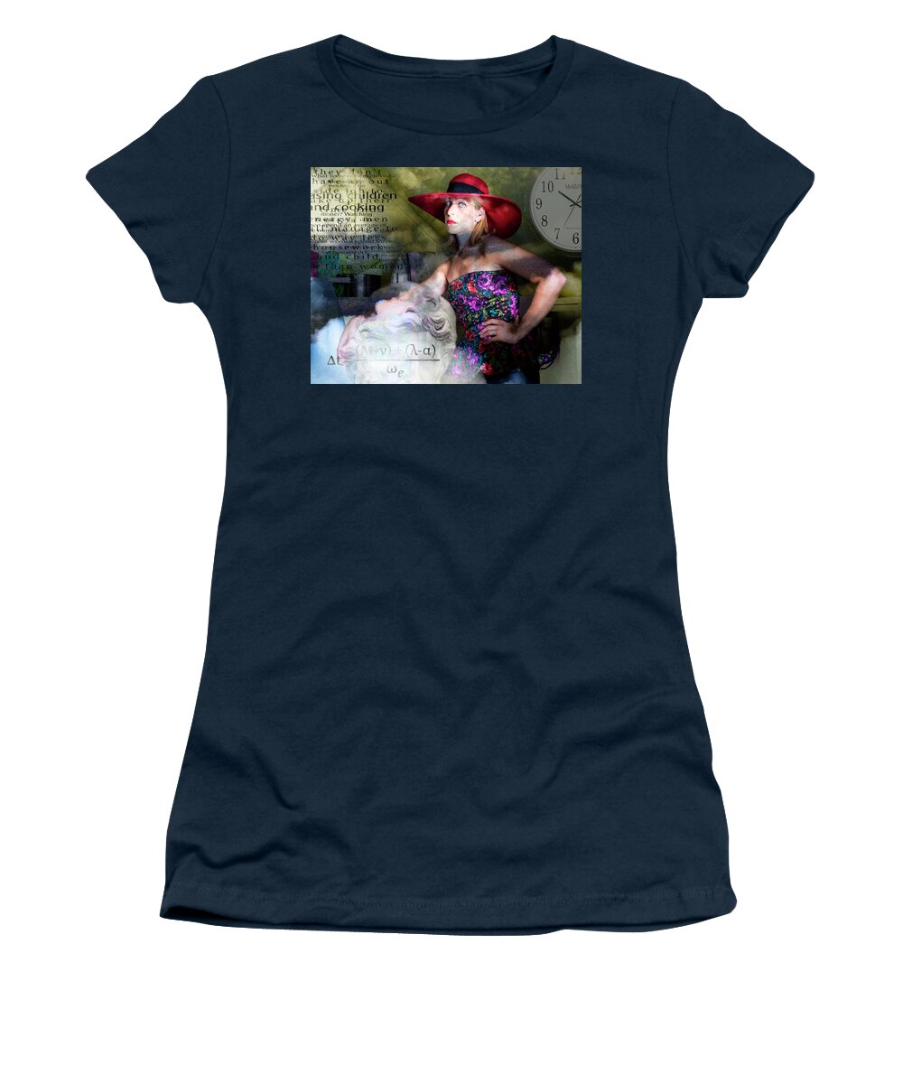 Time Women's T-Shirt featuring the photograph Domestic Considerations Kronos' Daughter by Ann Tracy