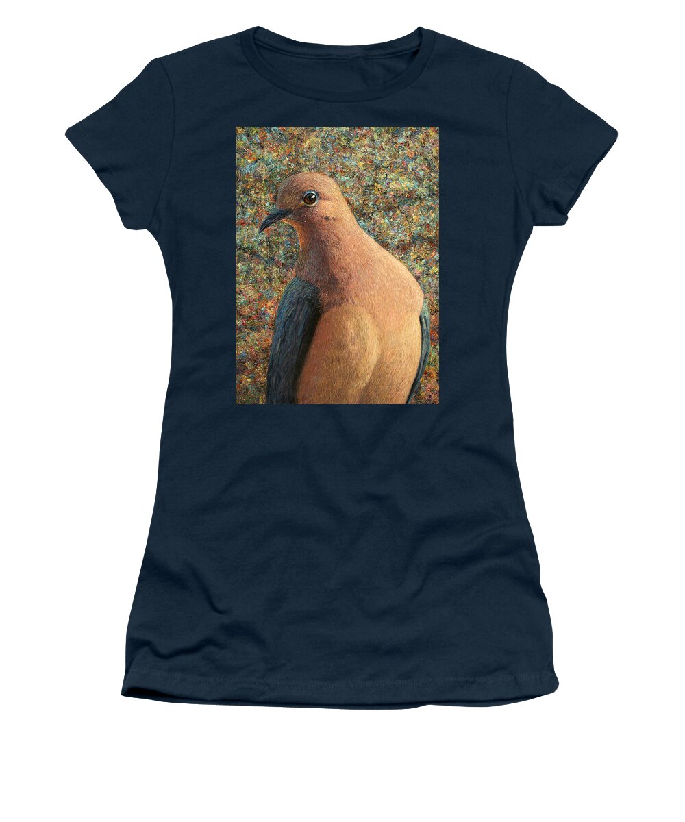 Dove Women's T-Shirt featuring the painting Dove by James W Johnson