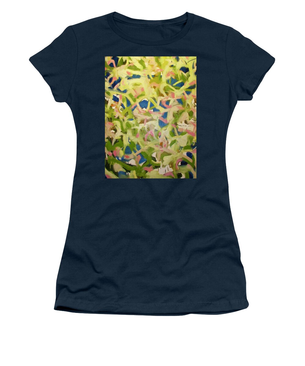 Abstract Women's T-Shirt featuring the painting Dream #424c by Steven Miller