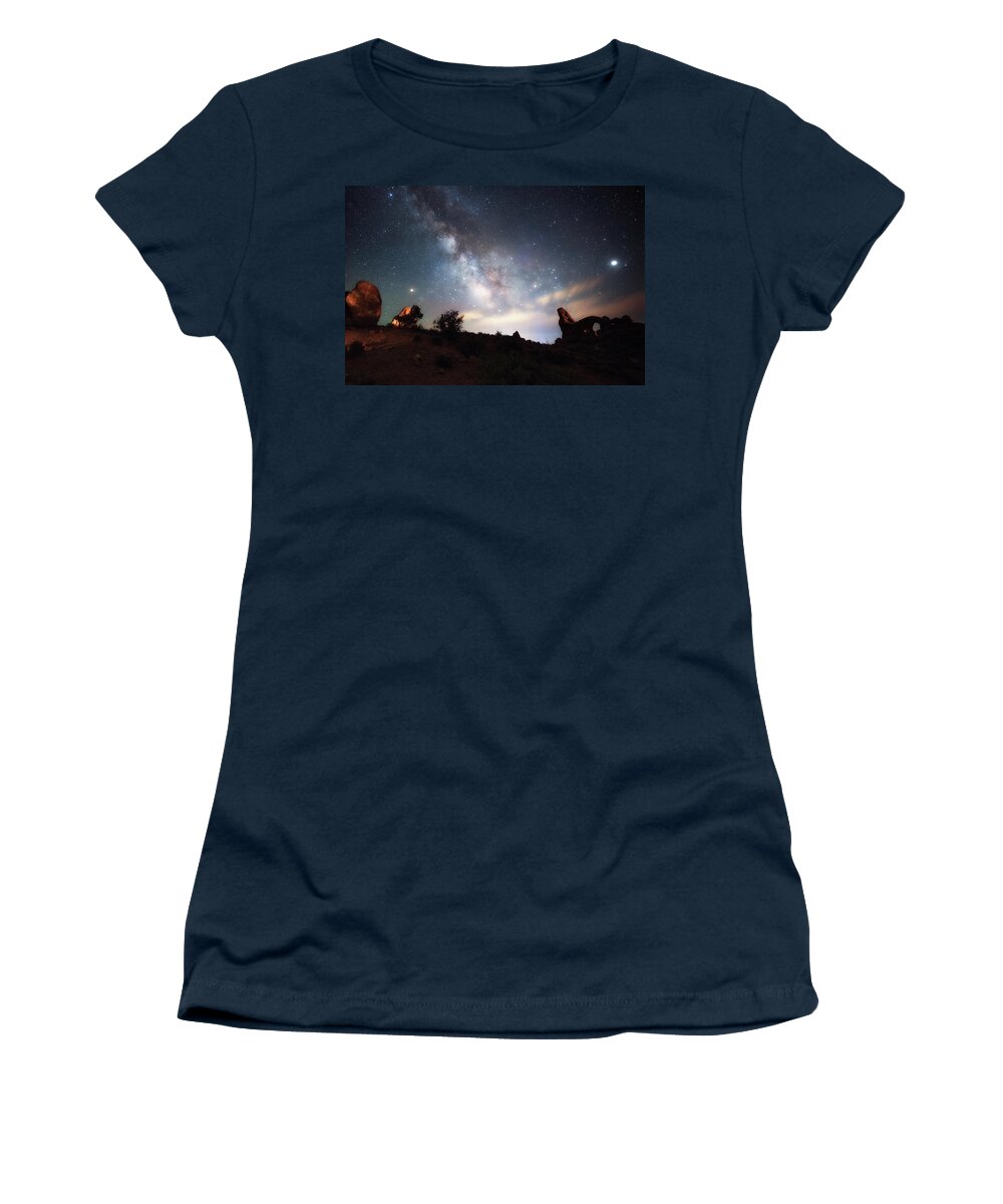 Fine Art Landscape Photography Women's T-Shirt featuring the photograph Dreamy by Russell Pugh
