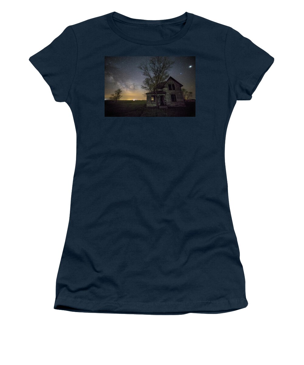 Sky Women's T-Shirt featuring the photograph Drops of Jupiter by Aaron J Groen