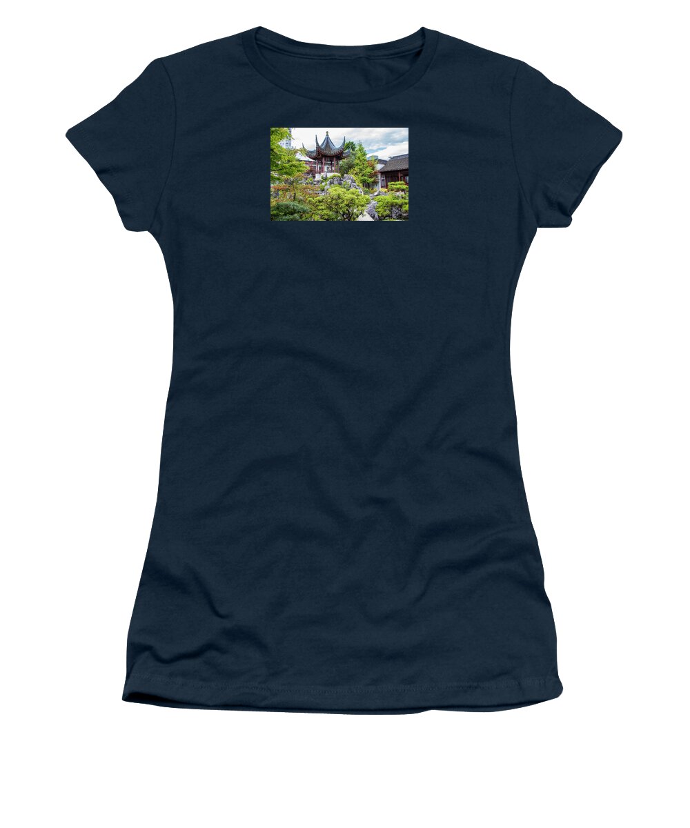 Travel Women's T-Shirt featuring the photograph Dr. Sun Yat Sen Classical Chinese Garden, Vancouver by Venetia Featherstone-Witty