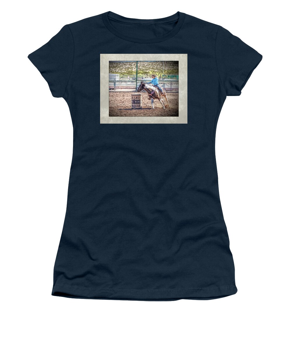 Cowgirl Women's T-Shirt featuring the digital art Dsc_7506_b1 by Walter Herrit