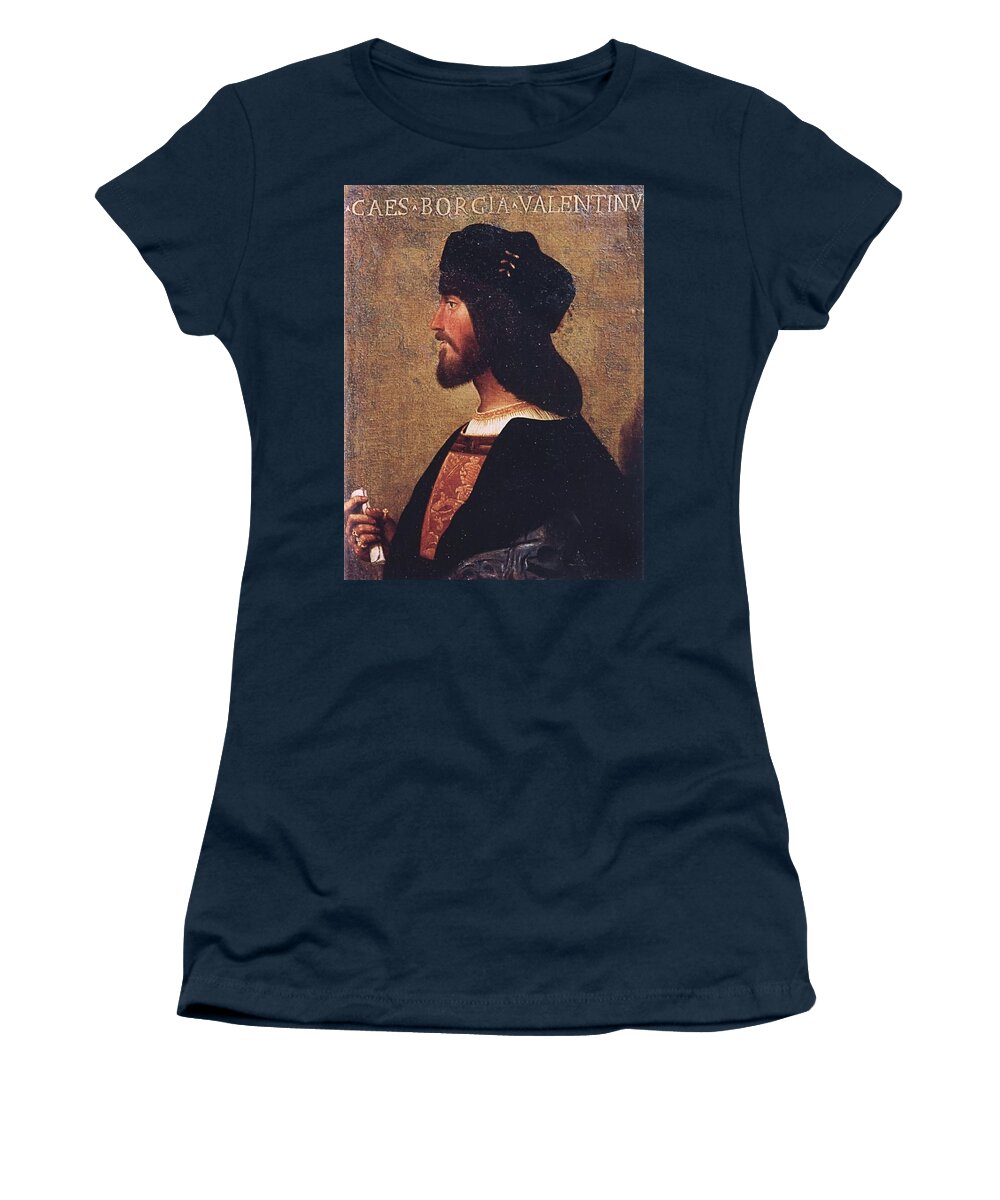 Cesare Women's T-Shirt featuring the painting Duca Valentino by Bartolomeo Veneto