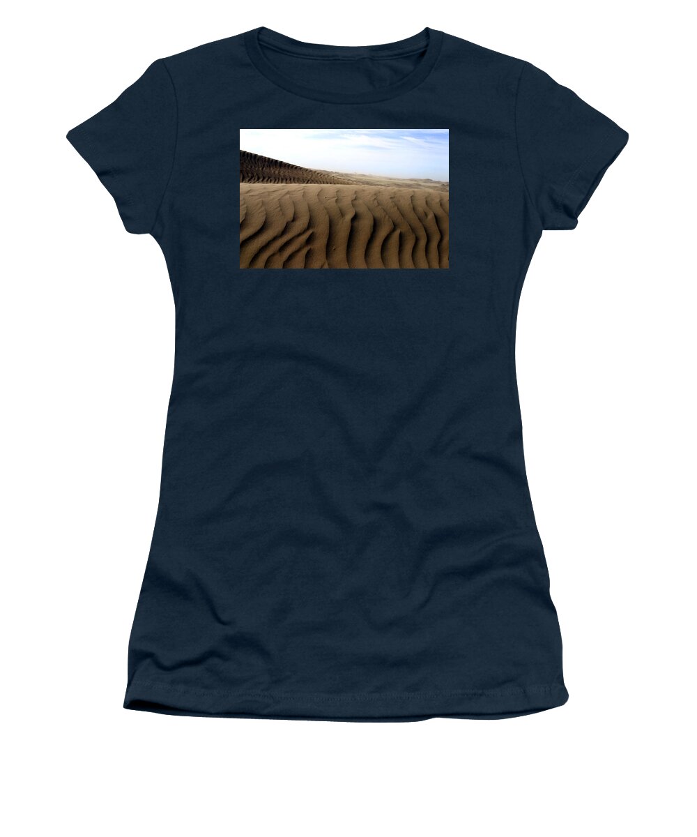 Sand Dunes Women's T-Shirt featuring the photograph Dunes of Alaska by Anthony Jones
