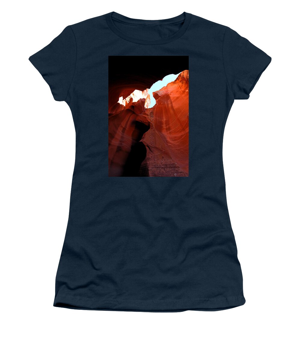 Eagle Flying Women's T-Shirt featuring the photograph Eagle Flying by Viktor Savchenko