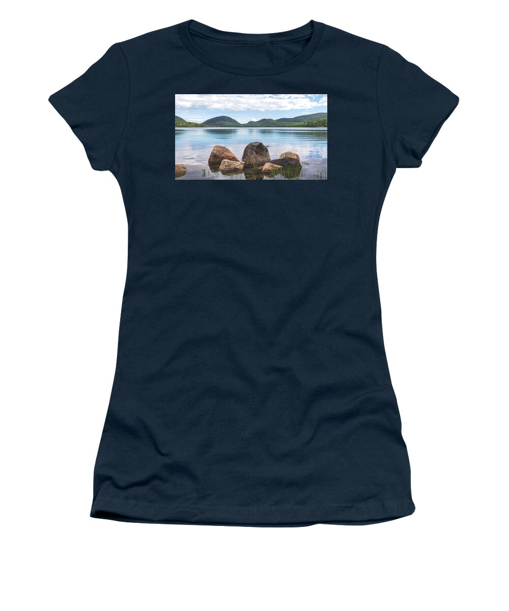 Acadia National Park Women's T-Shirt featuring the photograph Eagle Lake by Holly Ross