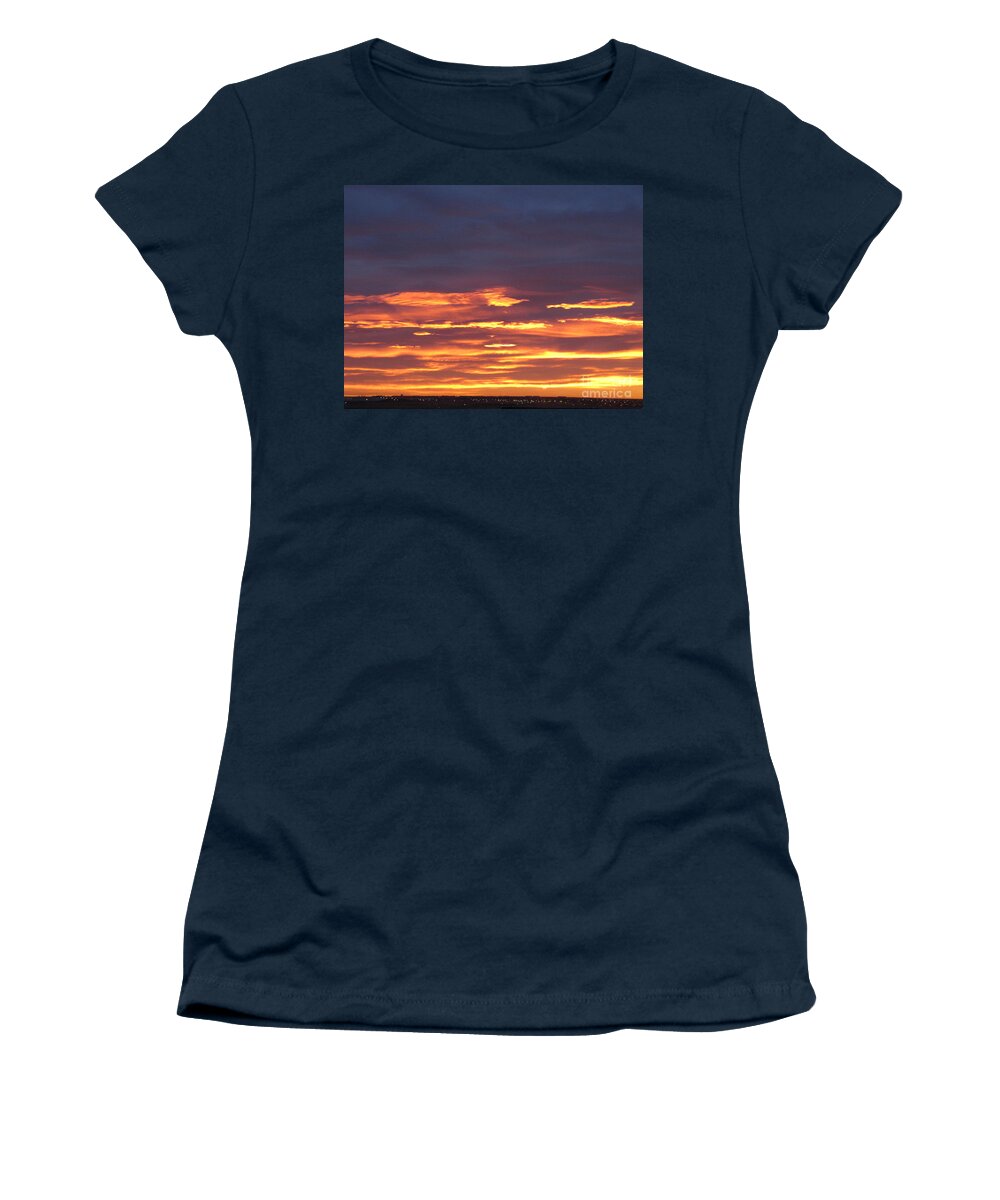Calgary Women's T-Shirt featuring the photograph Early Prairie Sunrise by Donna L Munro