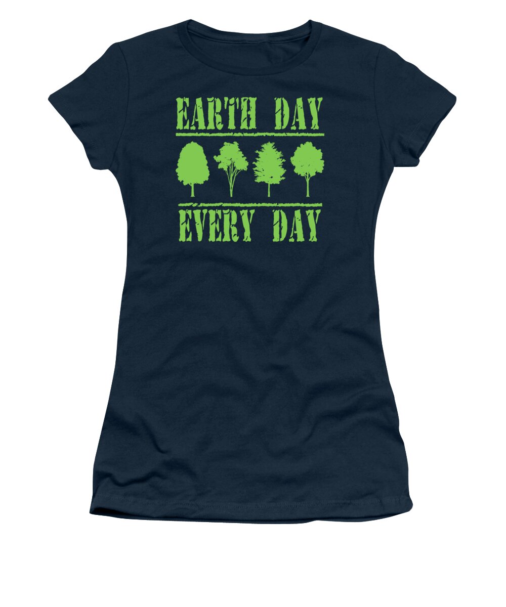 Earth Day Women's T-Shirt featuring the digital art Earth Day Every Day by David G Paul