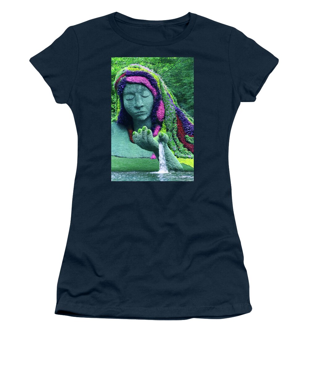 Earth Women's T-Shirt featuring the photograph Earth Goddess by Iryna Goodall
