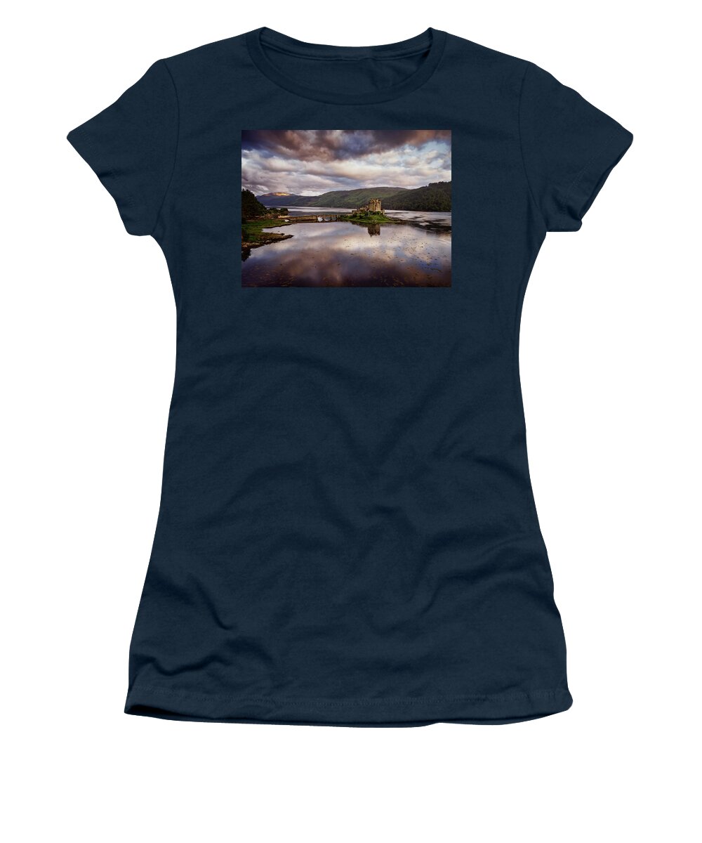 Eilean Donan Castle Women's T-Shirt featuring the photograph Eilean Donan Castle by Ian Good