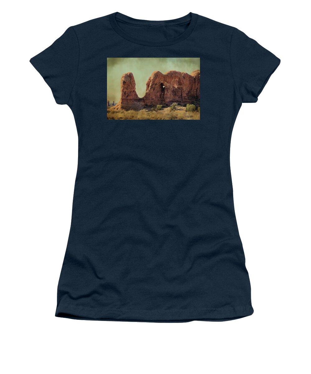 Elephant Women's T-Shirt featuring the photograph Elephant Rock by Steve McKinzie
