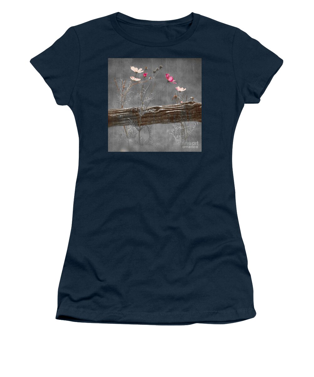 Flowers Women's T-Shirt featuring the photograph Emerging Beauties - v38at1 by Variance Collections
