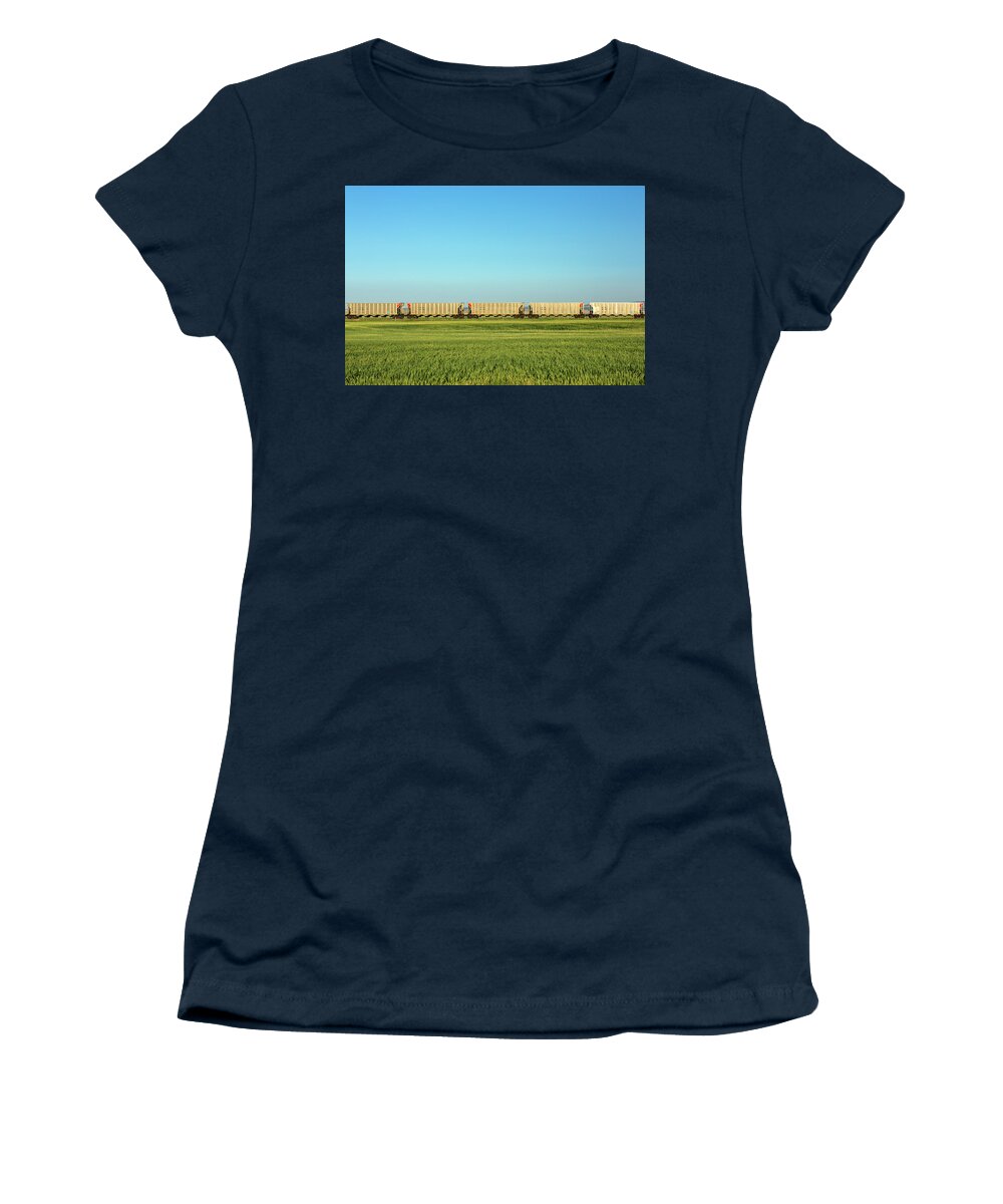 Hoppers Women's T-Shirt featuring the photograph Empty Hoppers by Todd Klassy