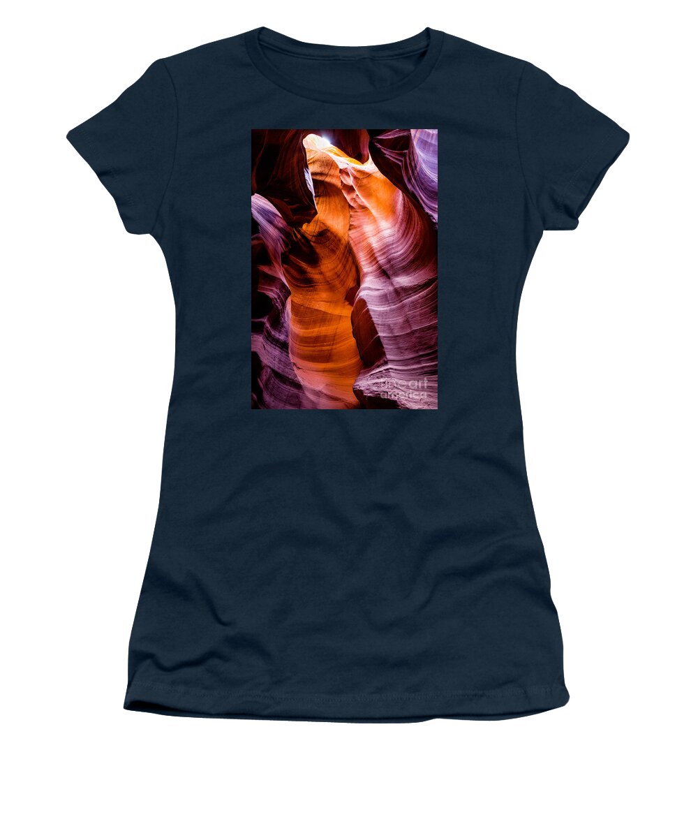 Enchanted Light Women's T-Shirt featuring the photograph Enchanted Light by M G Whittingham
