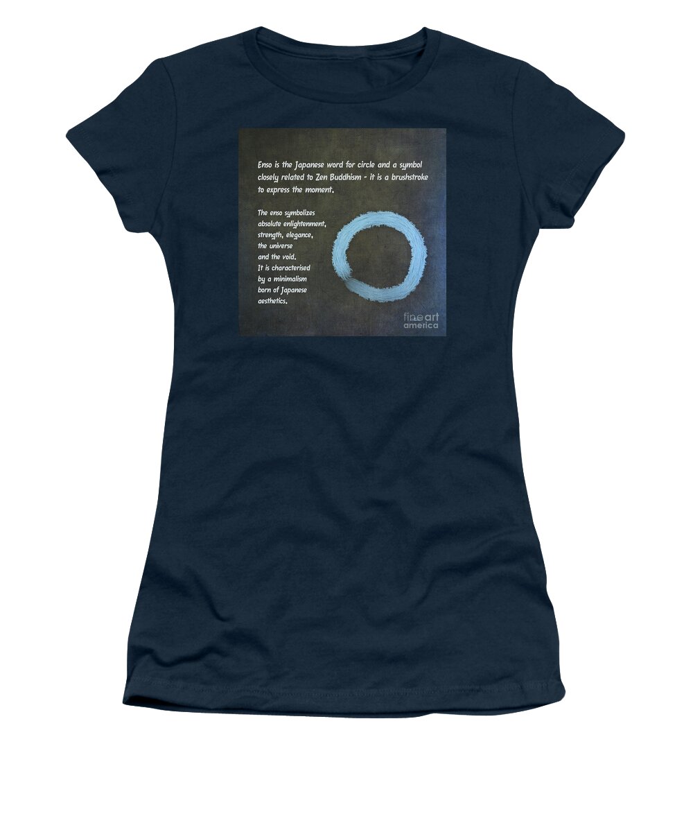 Painting Women's T-Shirt featuring the painting Enso Meaning by Jutta Maria Pusl