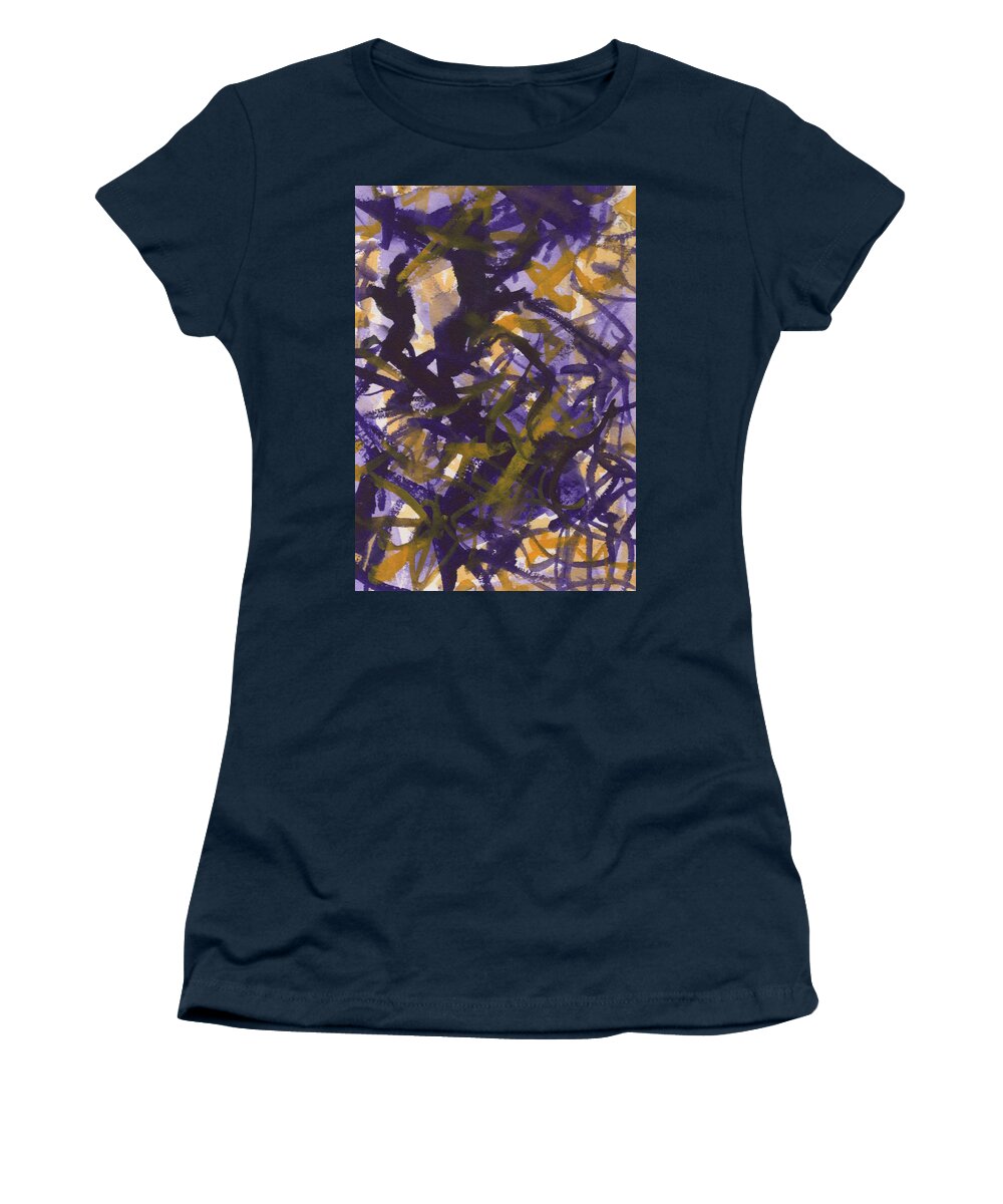 Watercolor Women's T-Shirt featuring the painting Entanglements by Marcy Brennan