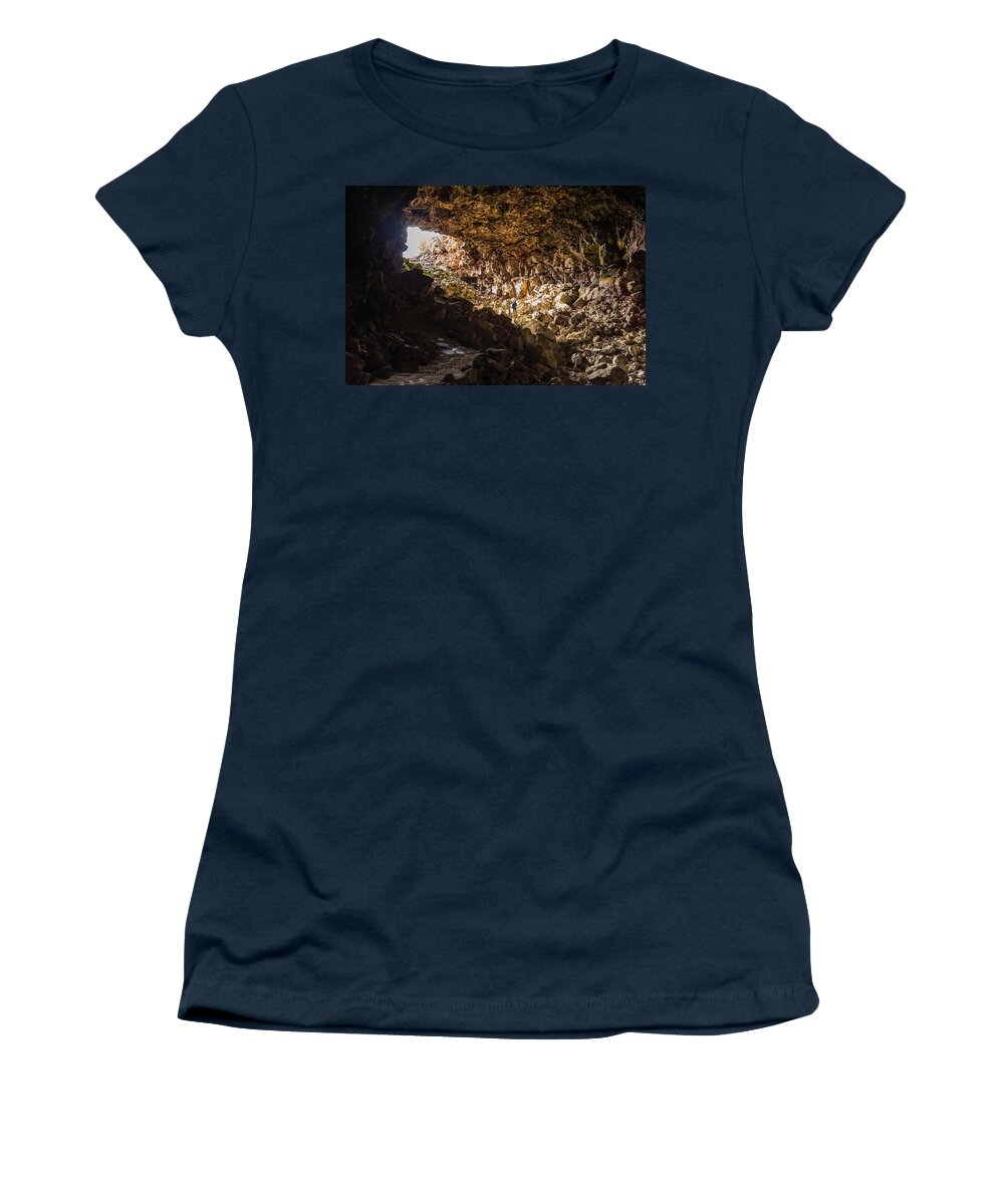Landscape Women's T-Shirt featuring the photograph Entrance to Skull Cave by Marc Crumpler