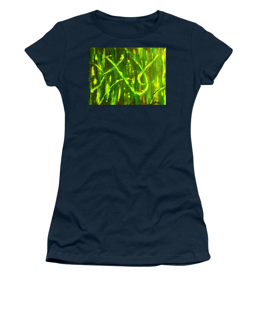 Abstract Women's T-Shirt featuring the painting Envy by Todd Hoover