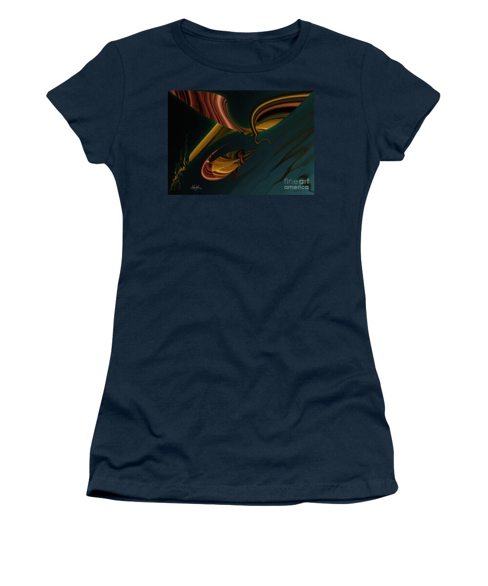 Escape Women's T-Shirt featuring the digital art Escape From Reality by Leo Symon