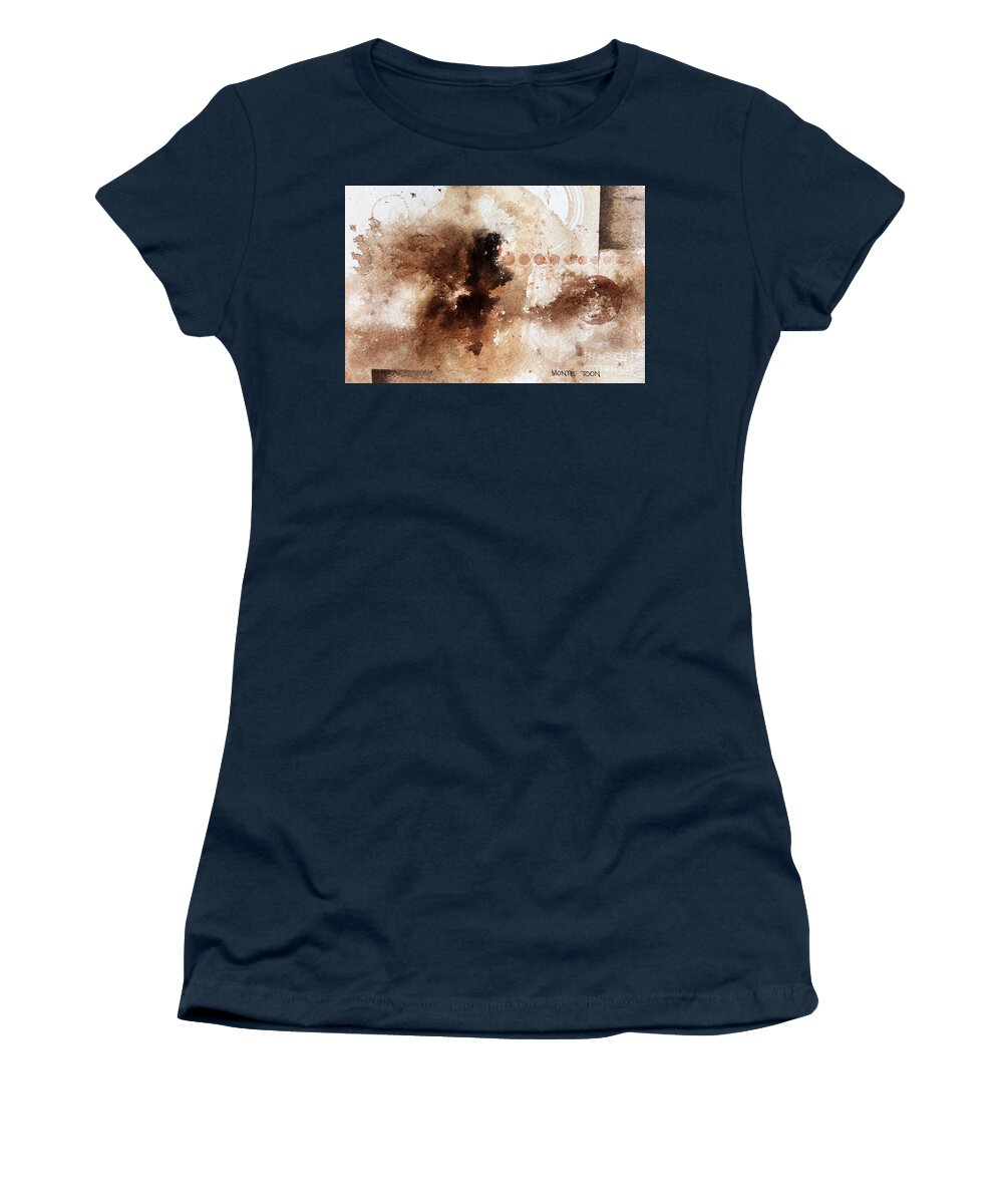 An Abstract Painting. Women's T-Shirt featuring the painting Evolution by Monte Toon