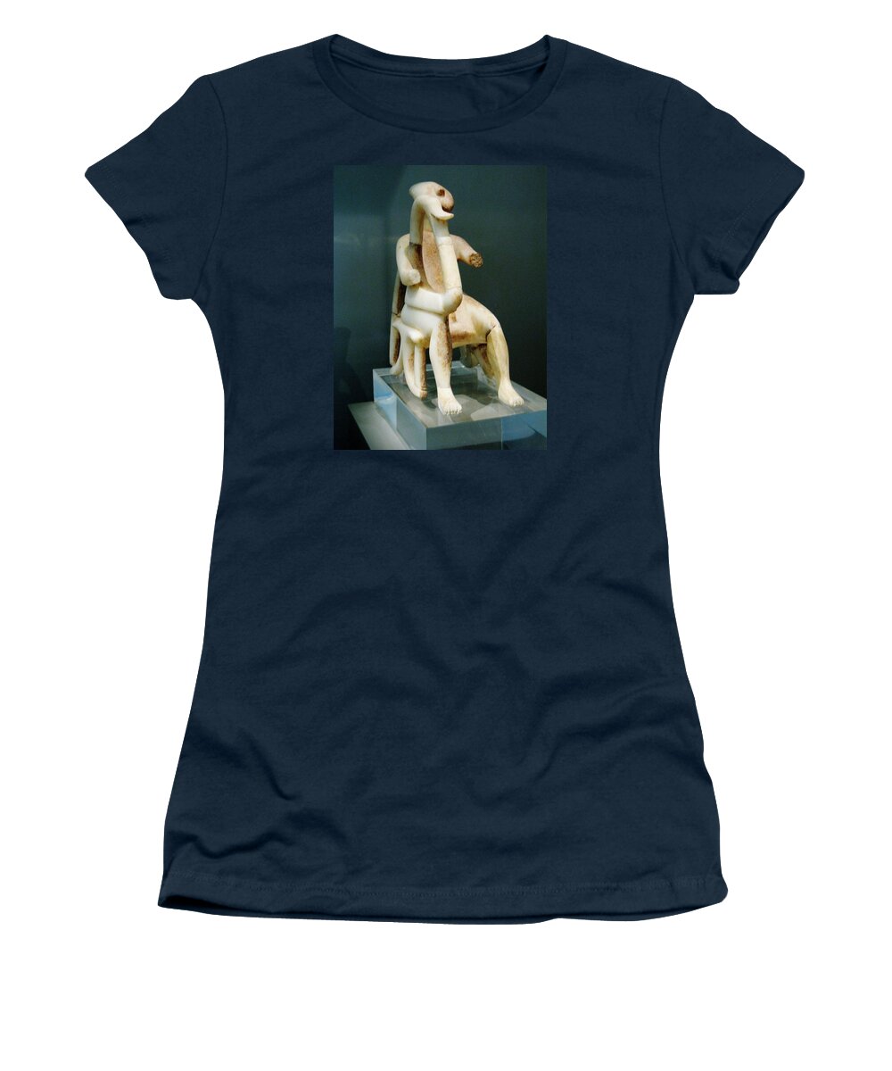 Earliest Harpist Women's T-Shirt featuring the photograph Extant Harpist by Andonis Katanos