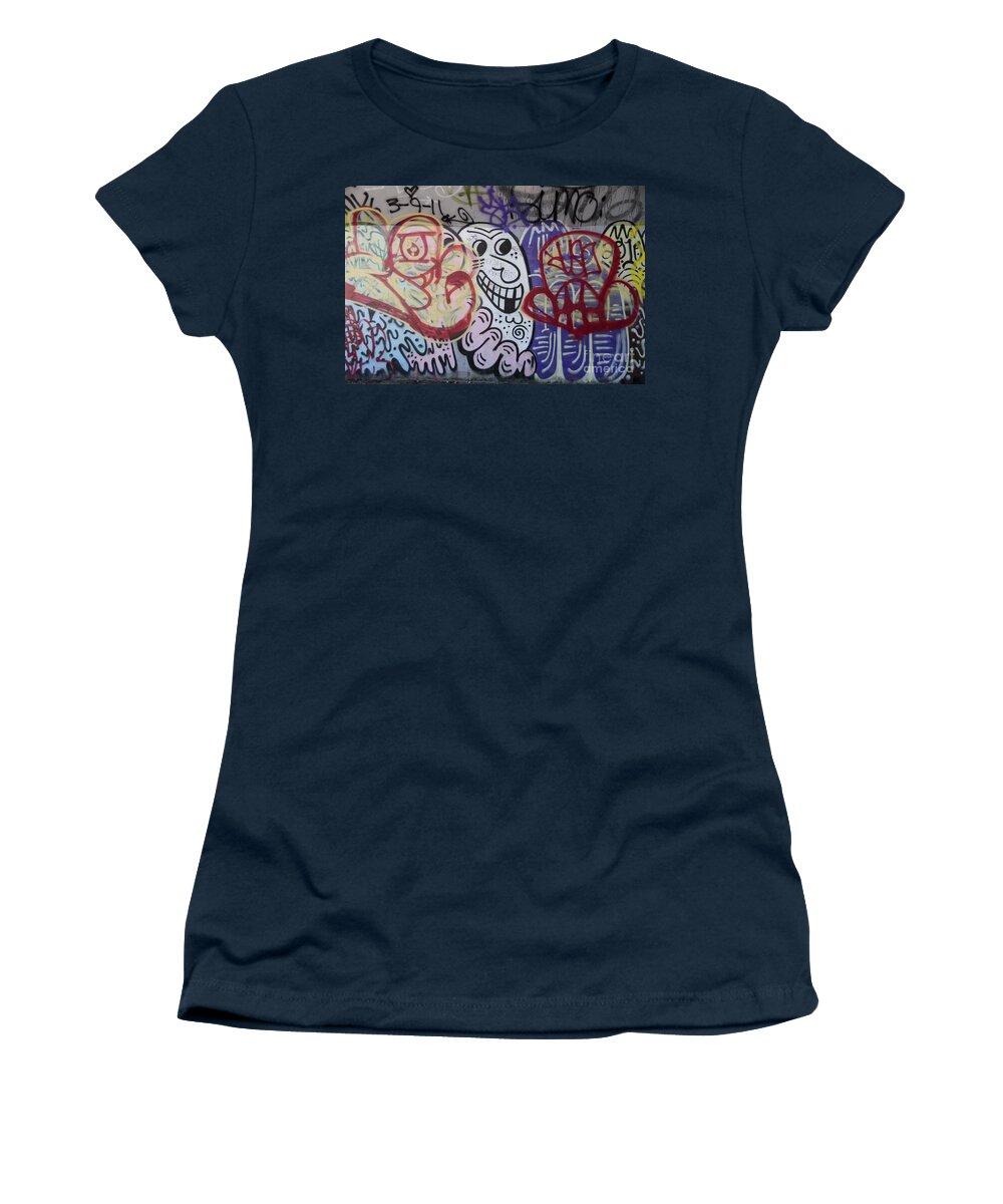 Graffiti Women's T-Shirt featuring the photograph Faceman by Scott Evers