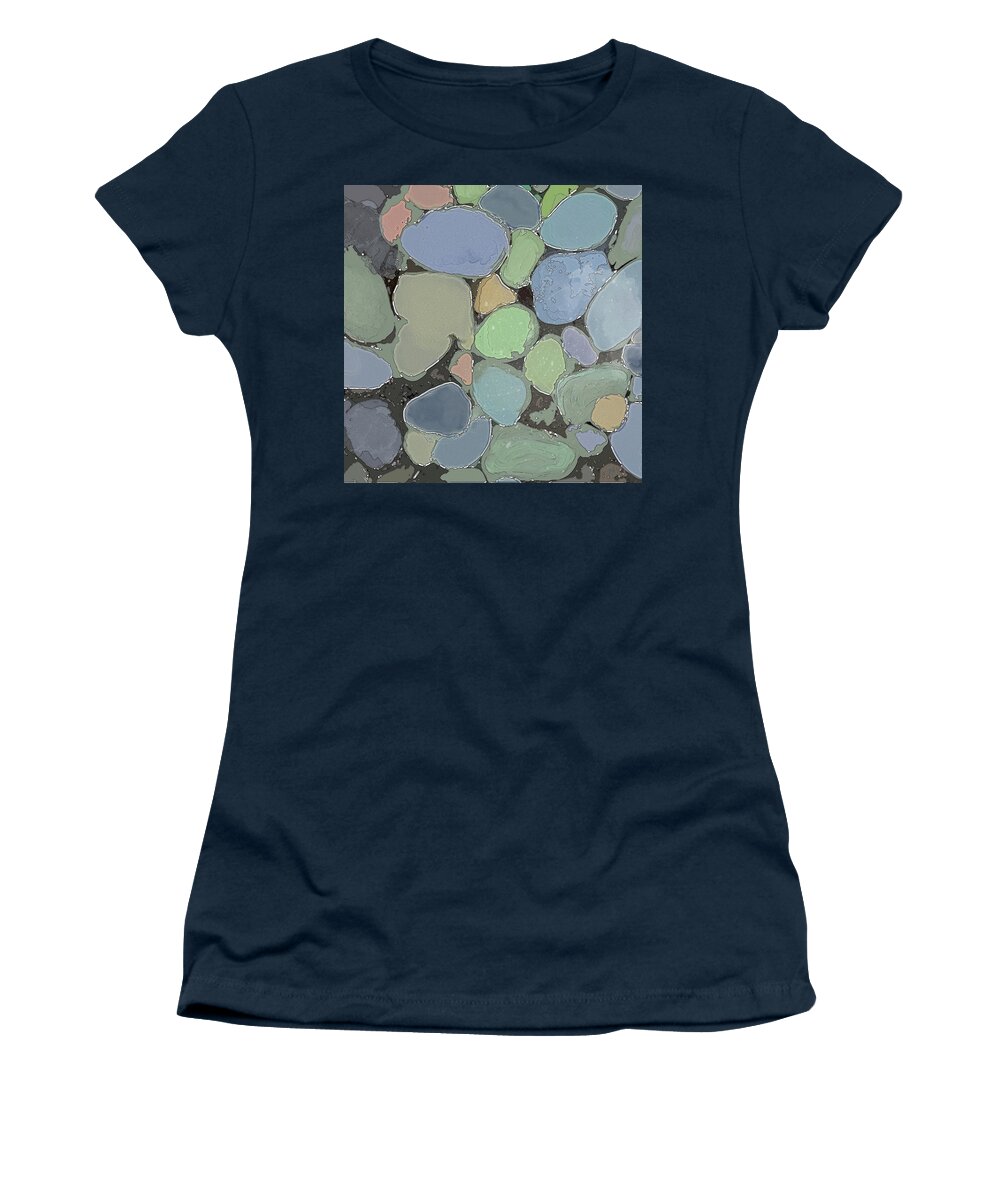Pebbles Women's T-Shirt featuring the digital art Fairy Pool by Gina Harrison