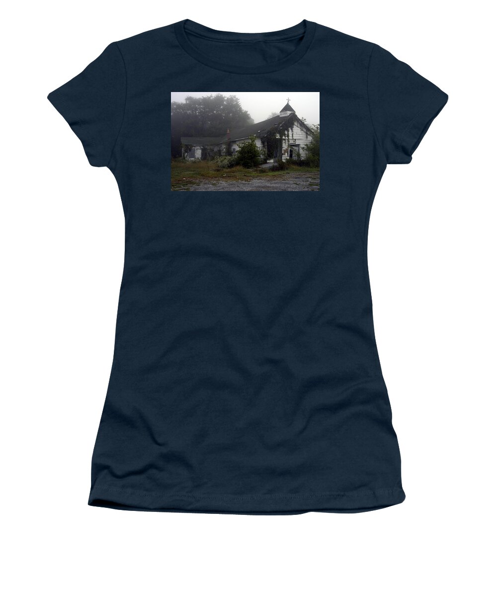 Church Women's T-Shirt featuring the photograph Fall From Grace by DArcy Evans