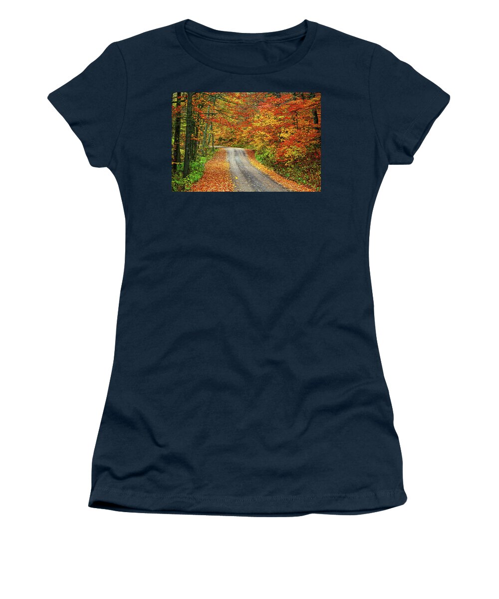 Fall Women's T-Shirt featuring the photograph Fall Postcard by Dale R Carlson