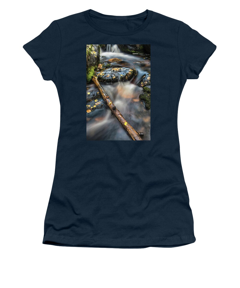 Stream Women's T-Shirt featuring the photograph Falling by Greg Wyatt