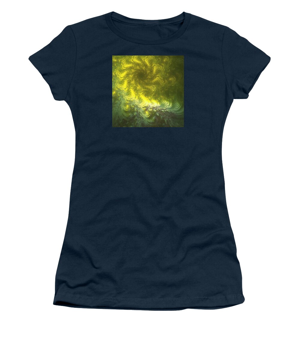 Fractal Women's T-Shirt featuring the digital art Falling Into Place by Jeff Iverson