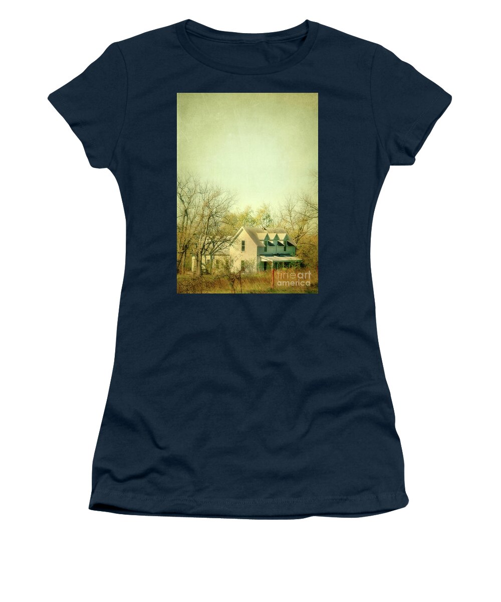 Farmhouse Women's T-Shirt featuring the photograph Farmhouse in Arkansas by Jill Battaglia