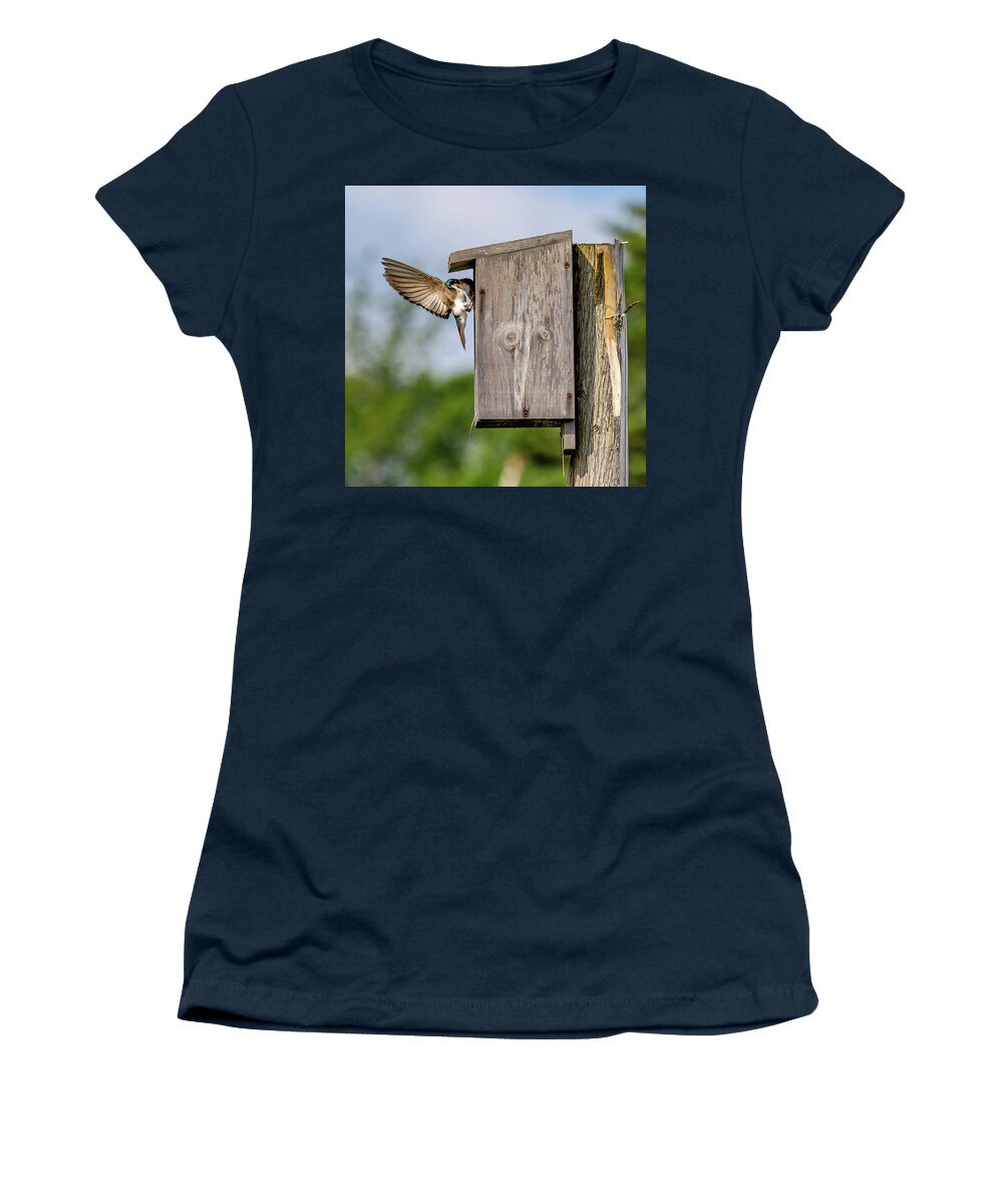 Bird Women's T-Shirt featuring the photograph Feeding Time by Darryl Hendricks