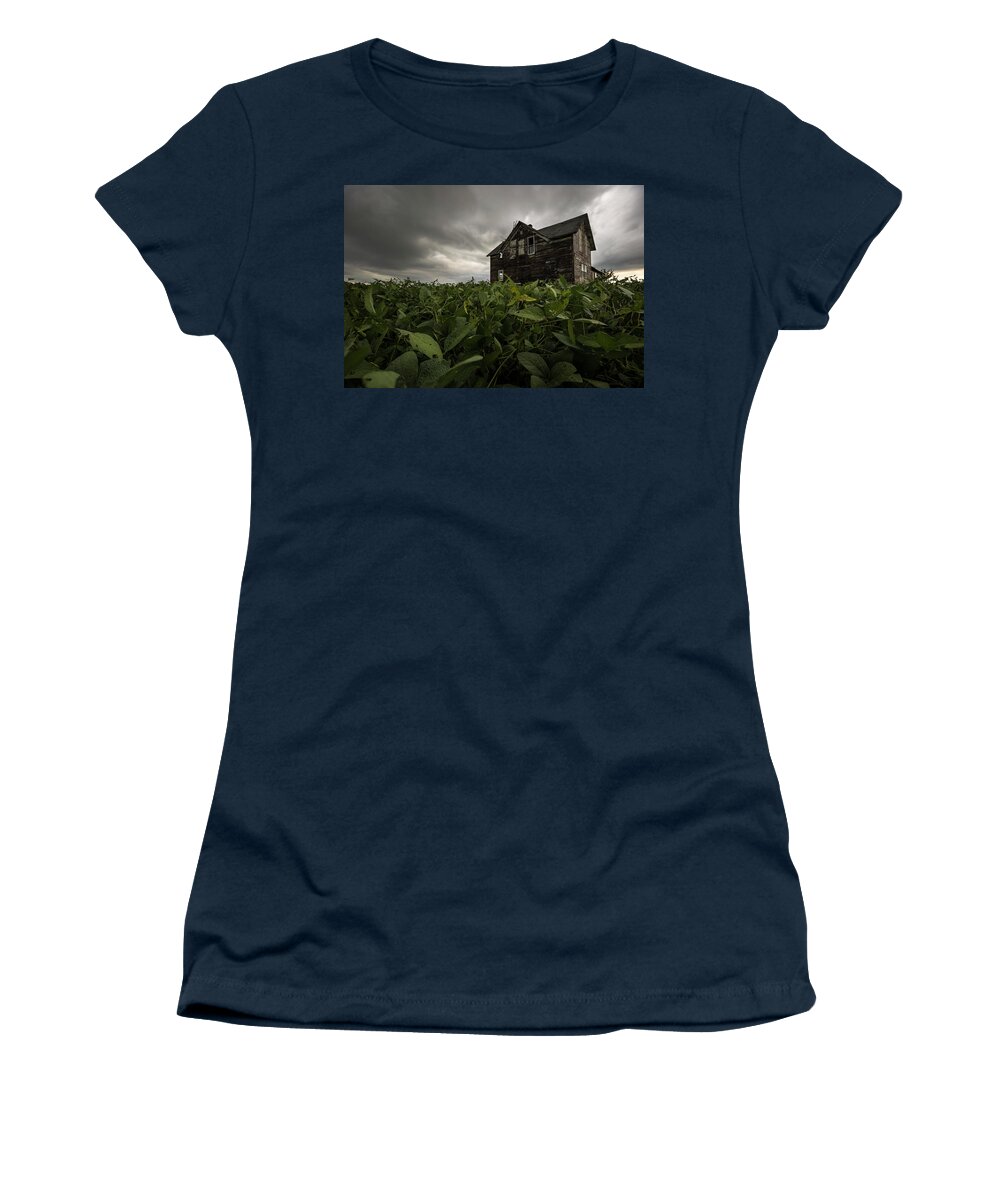 Centerville Women's T-Shirt featuring the photograph Field of beans/dreams by Aaron J Groen