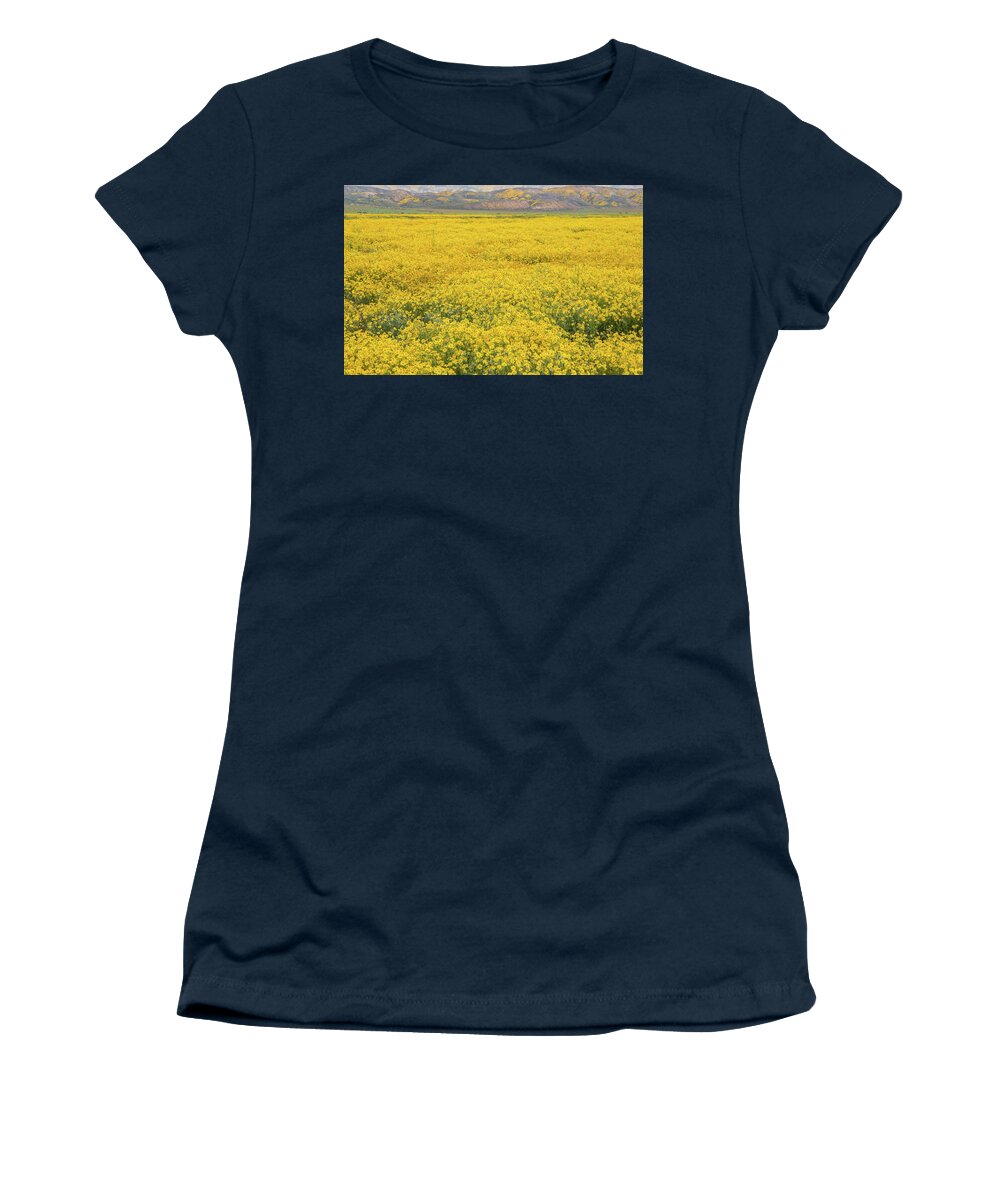 California Women's T-Shirt featuring the photograph Field of Goldfields by Marc Crumpler