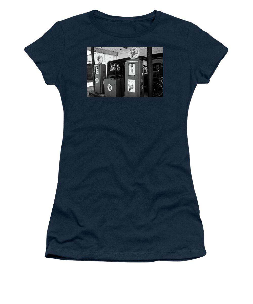 Gasoline Women's T-Shirt featuring the photograph Fill 'er Up by George Taylor
